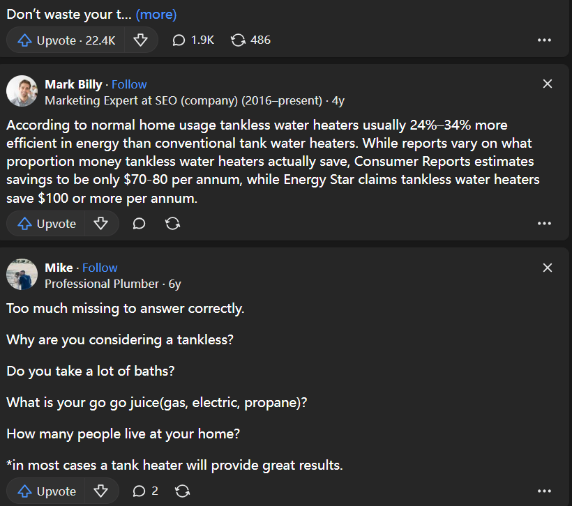 Customer follow-up:Are tankless water heaters worth the expense?