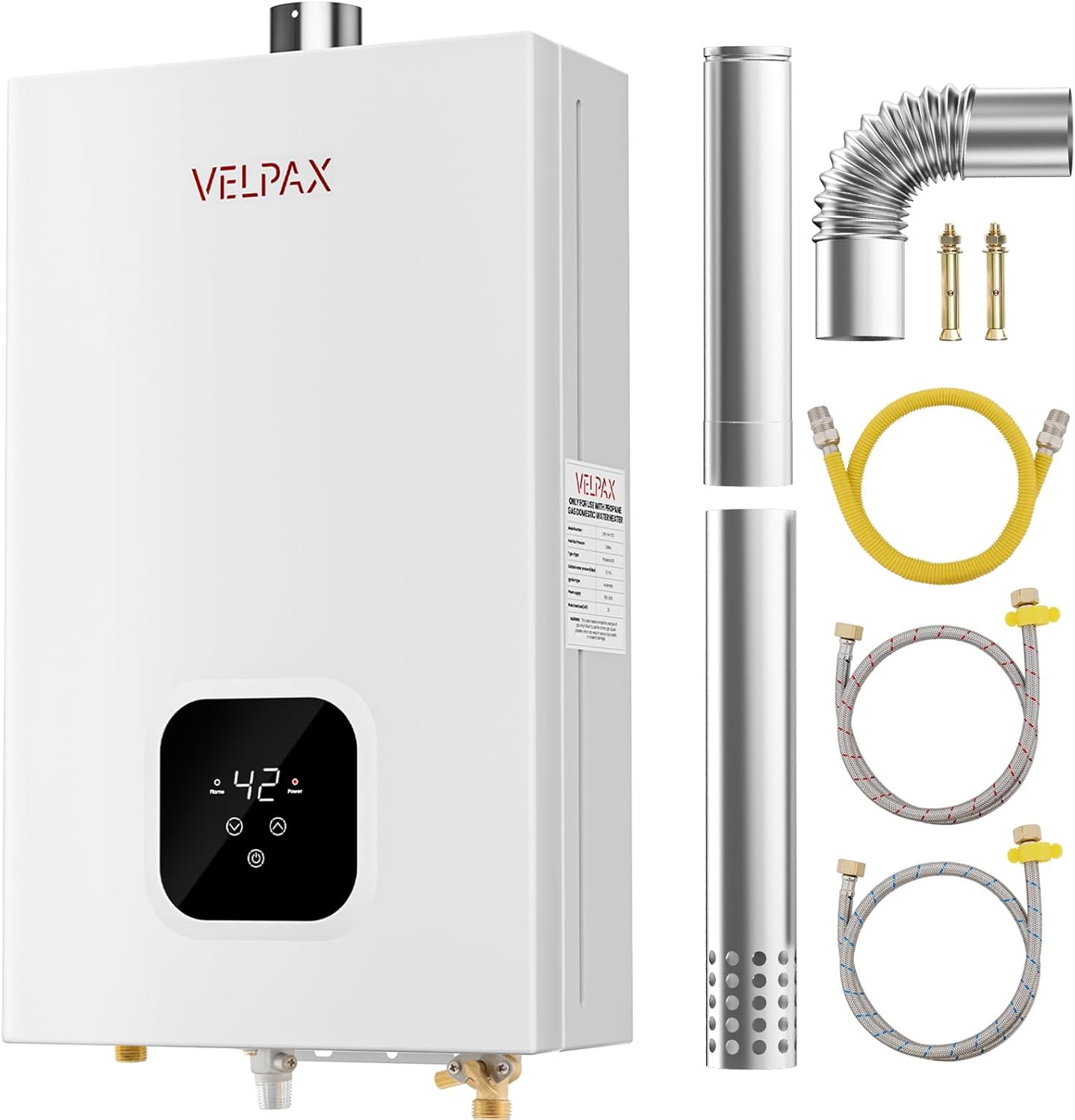 Propane Tankless Water Heater, 4.21GPM 16L Indoor,Constant propane water heater,Instant Hot Propane Gas Water Heater with Multi-Protection