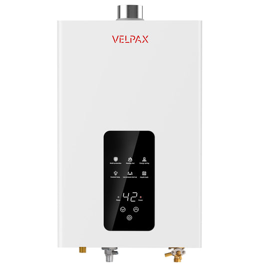 Natural Gas Tankless Water Heater, 4.21GPM 16L Indoor,Instant Hot Natural Gas Water Heater with Multi-Protection