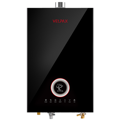 Tankless Water Heater Propane, 4.21GPM 16L Indoor Instant Hot Water Heater with Digital Fahrenheit Display Multi-Protection Constant Temperature for Home & Apartment